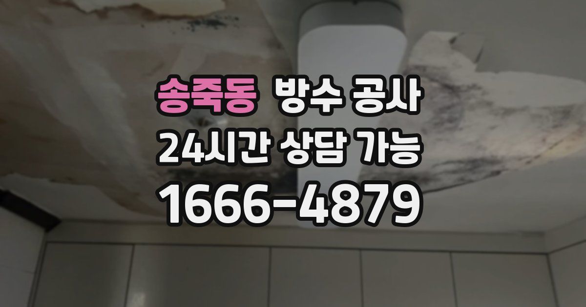 송죽동 누수탐지