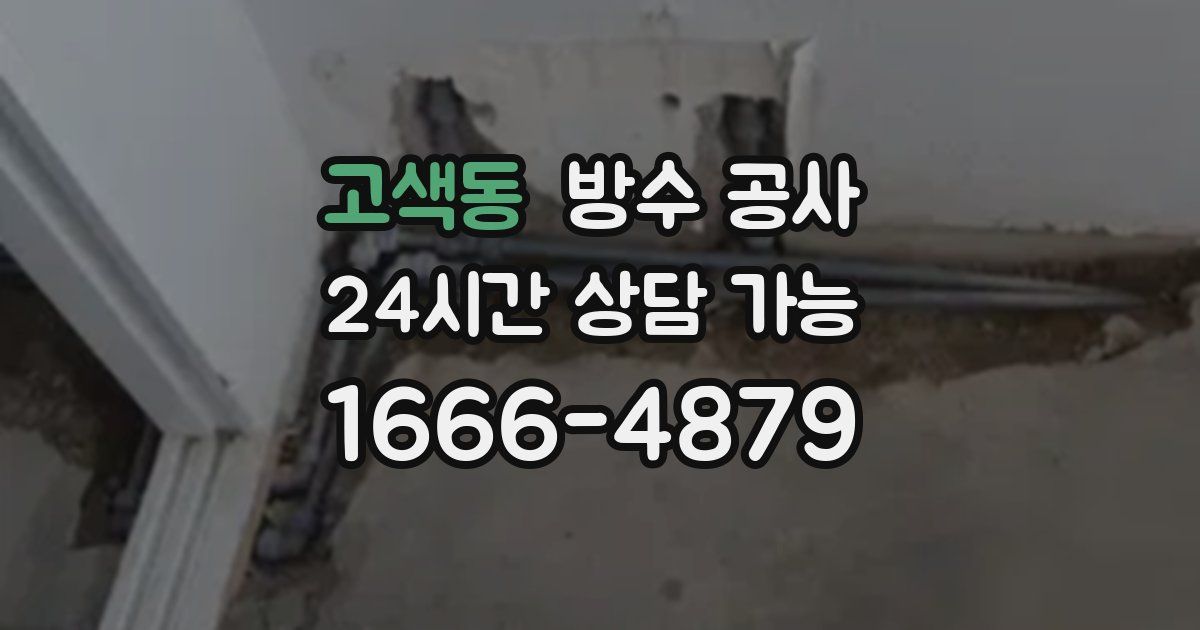 고색동 누수탐지