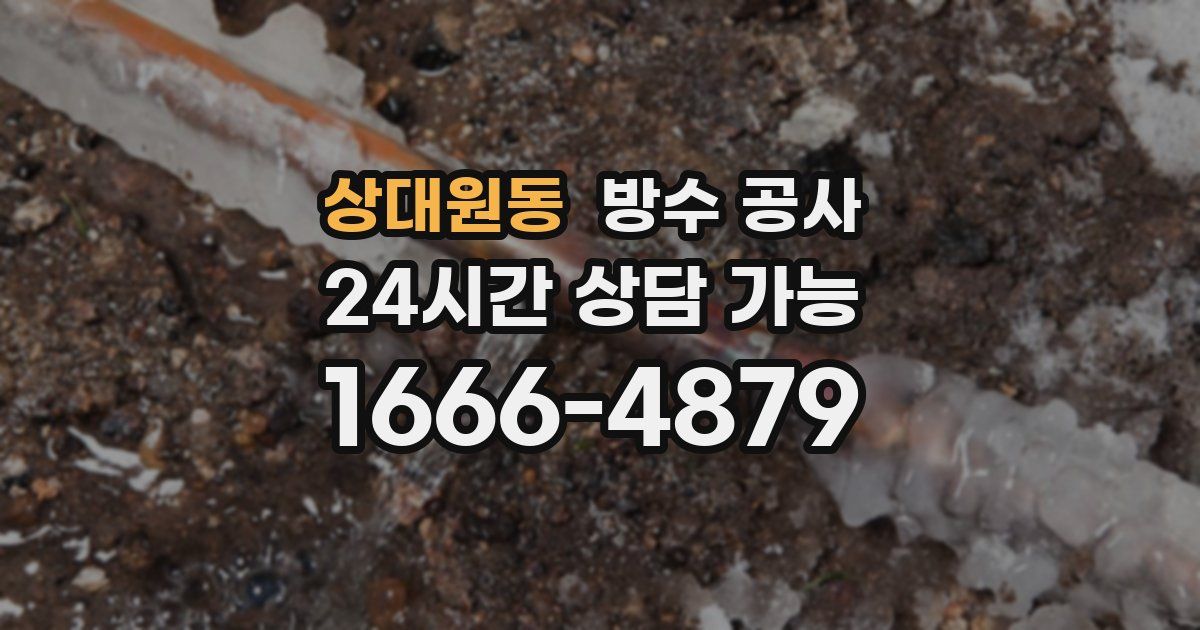 상대원동 누수탐지