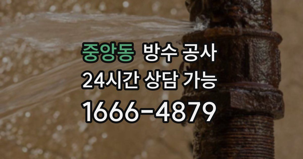 중앙동 누수탐지