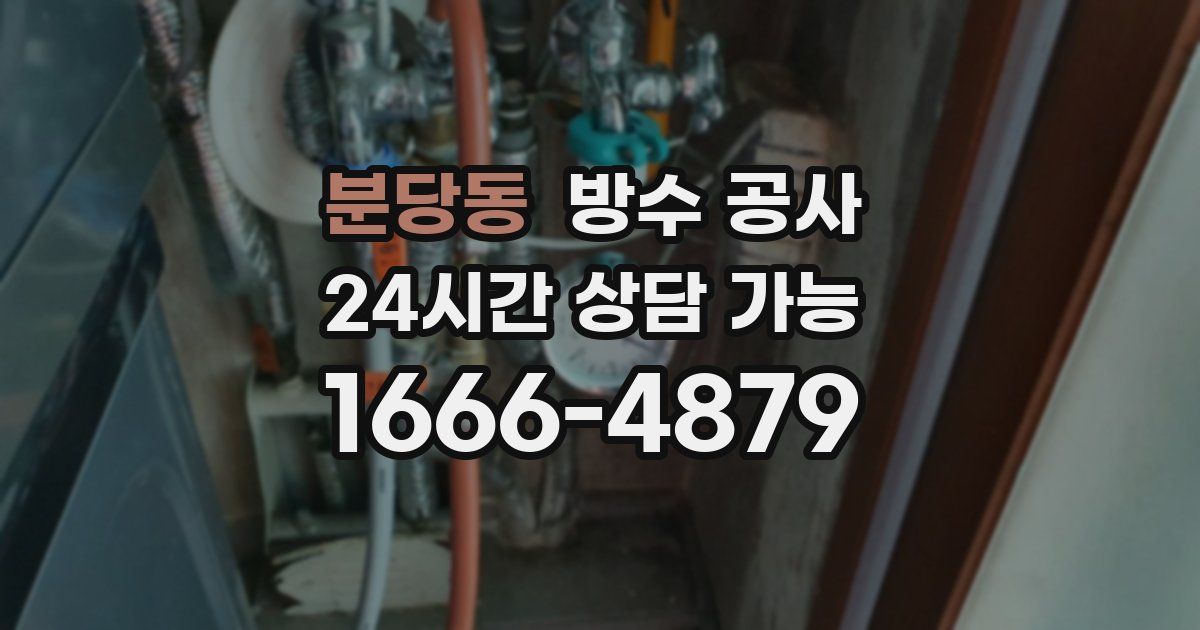 분당동 누수탐지