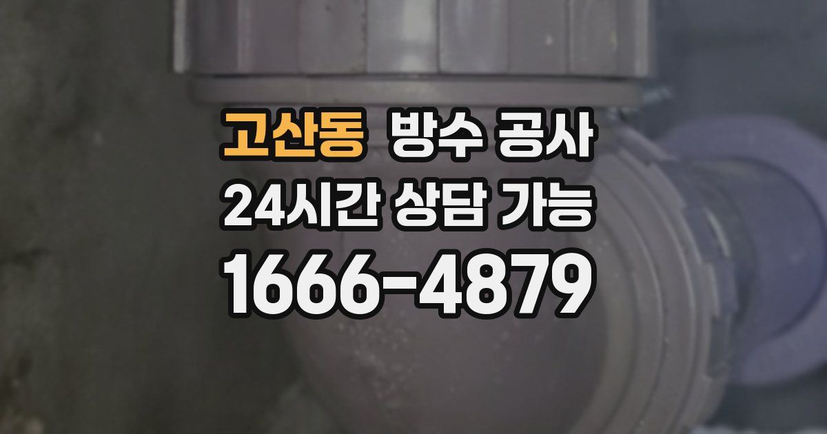 고산동 누수탐지