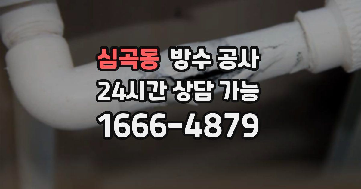 심곡동 누수탐지