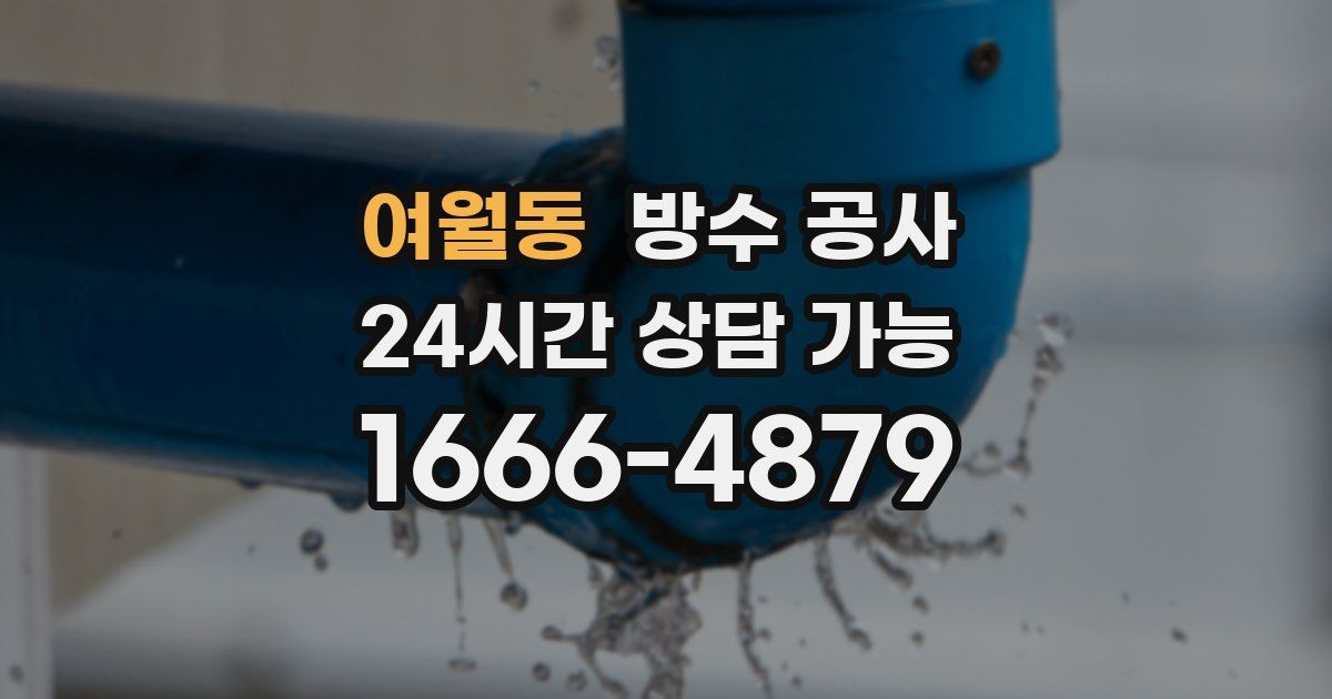 여월동 누수탐지