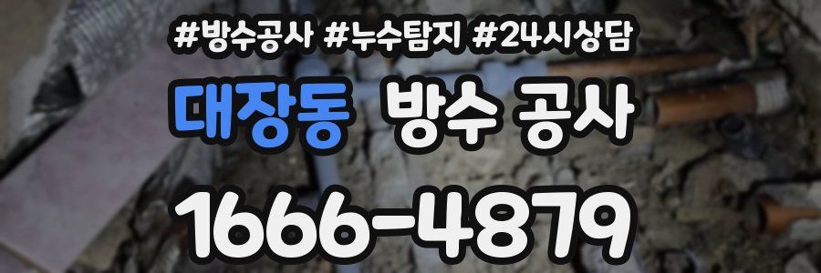 대장동 방수 공사