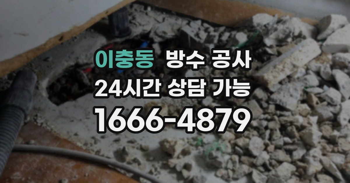 이충동 누수탐지