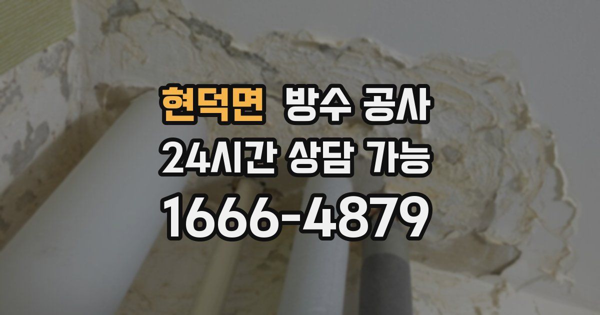 현덕면 누수탐지