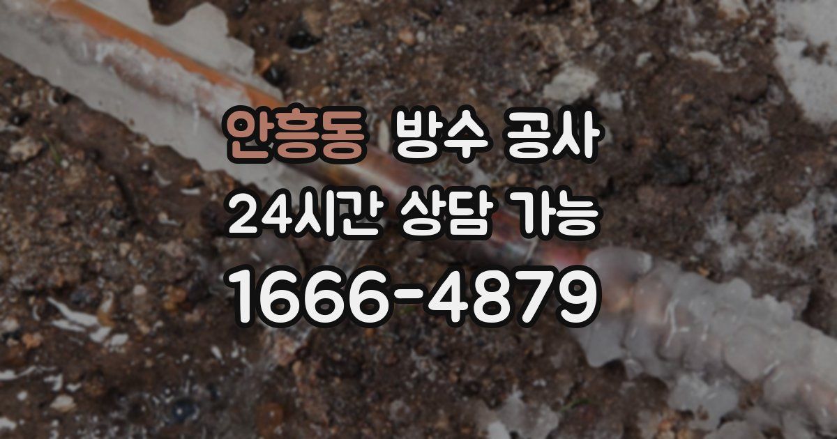 안흥동 누수탐지
