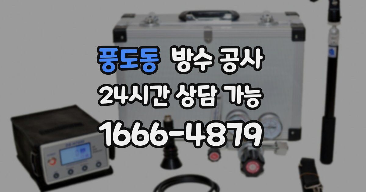 풍도동 누수탐지