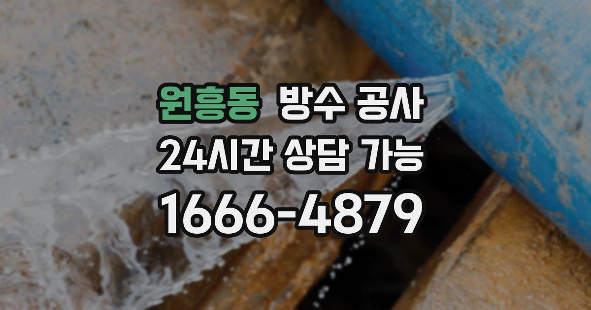 원흥동 누수탐지