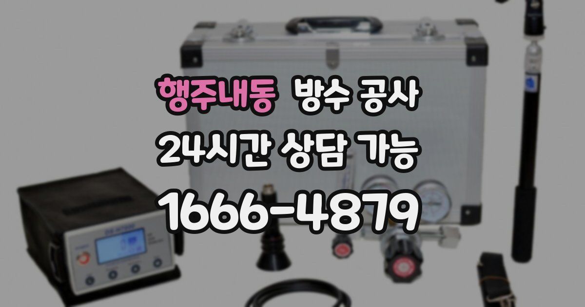 행주내동 누수탐지