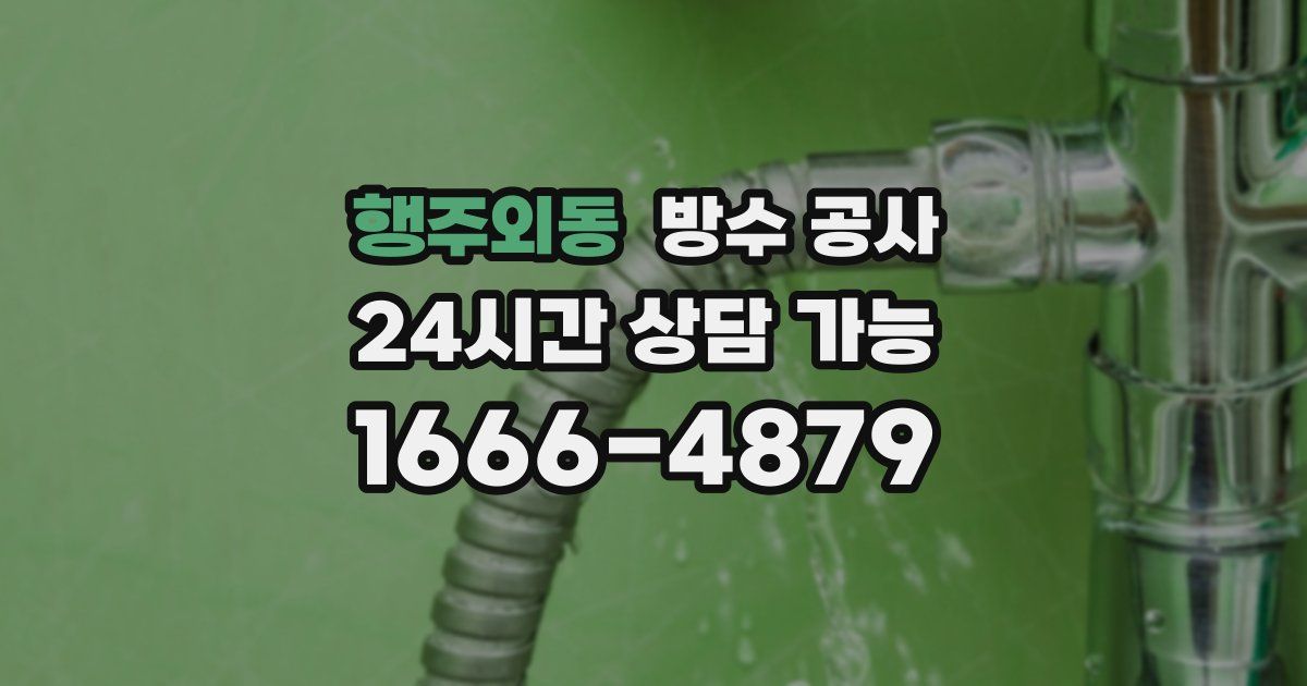 행주외동 누수탐지