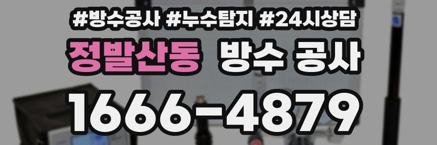 정발산동 방수 공사