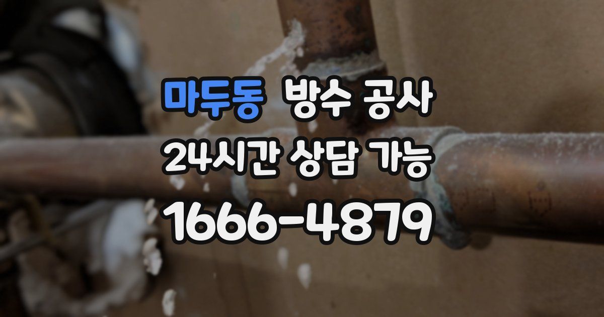 마두동 누수탐지