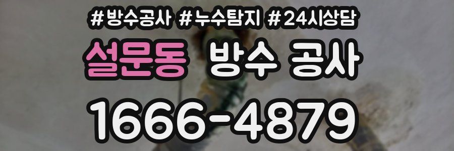 설문동 방수 공사