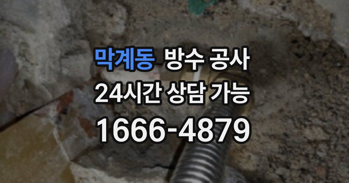 막계동 누수탐지