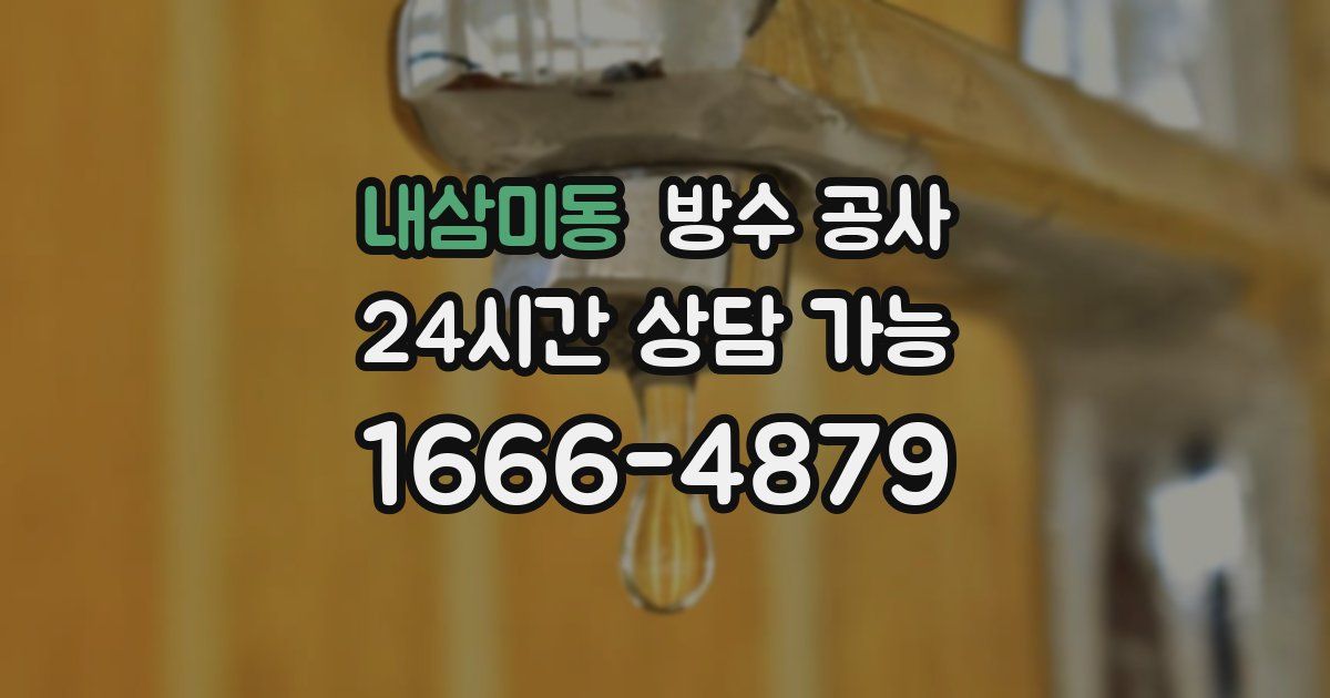 내삼미동 누수탐지