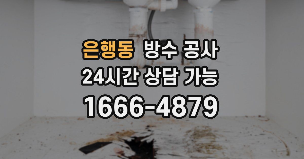 은행동 누수탐지