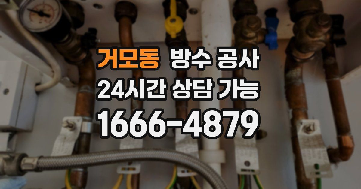 거모동 누수탐지