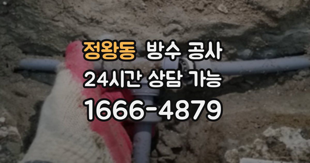 정왕동 누수탐지