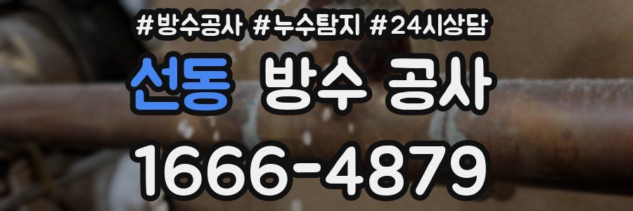 선동 방수 공사