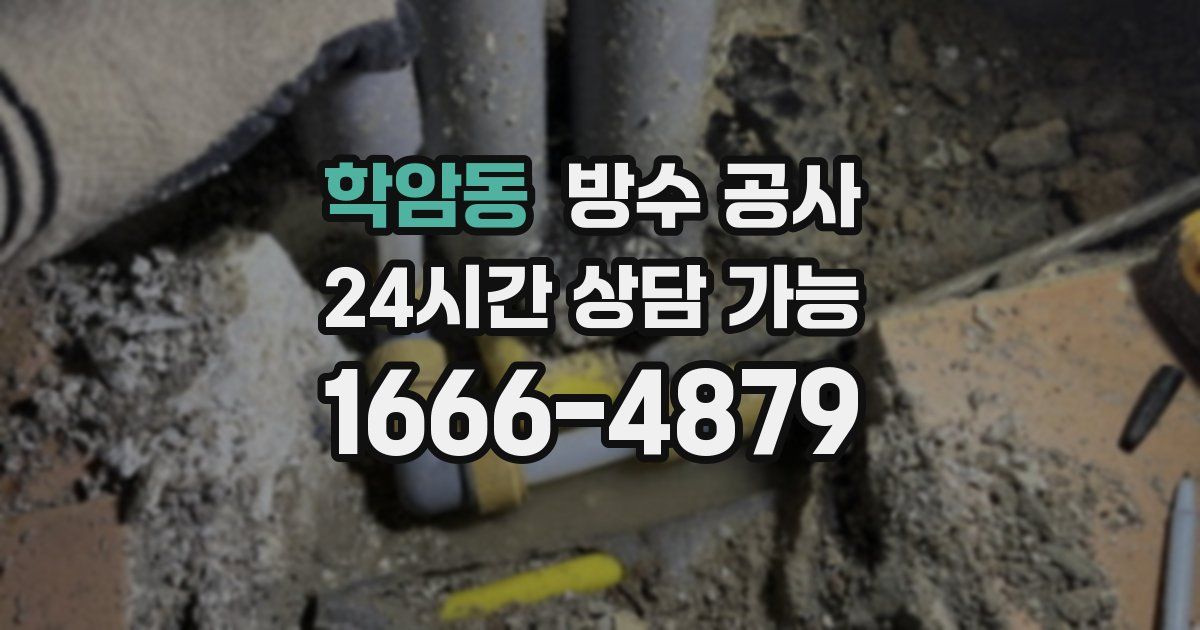 학암동 누수탐지