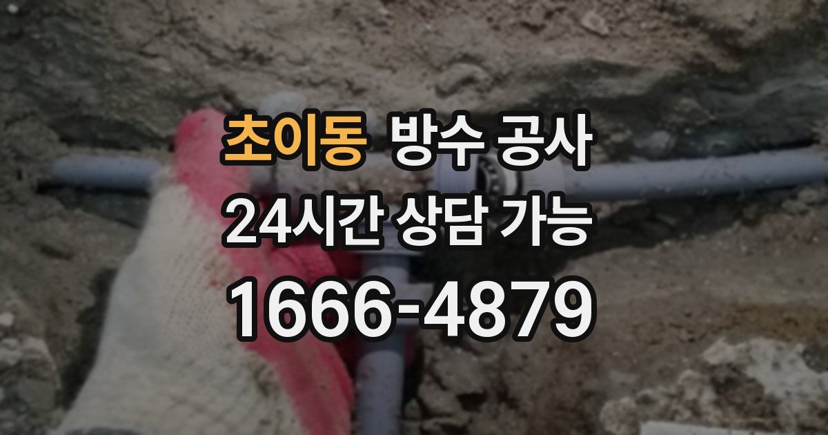 초이동 누수탐지