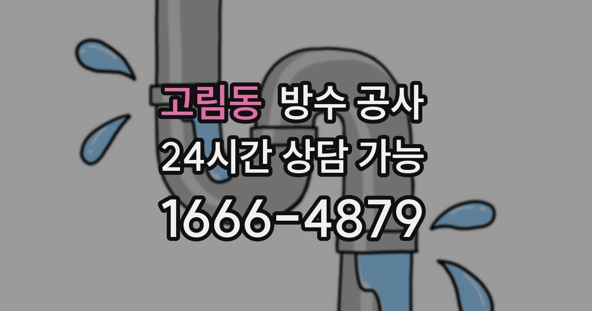 고림동 누수탐지