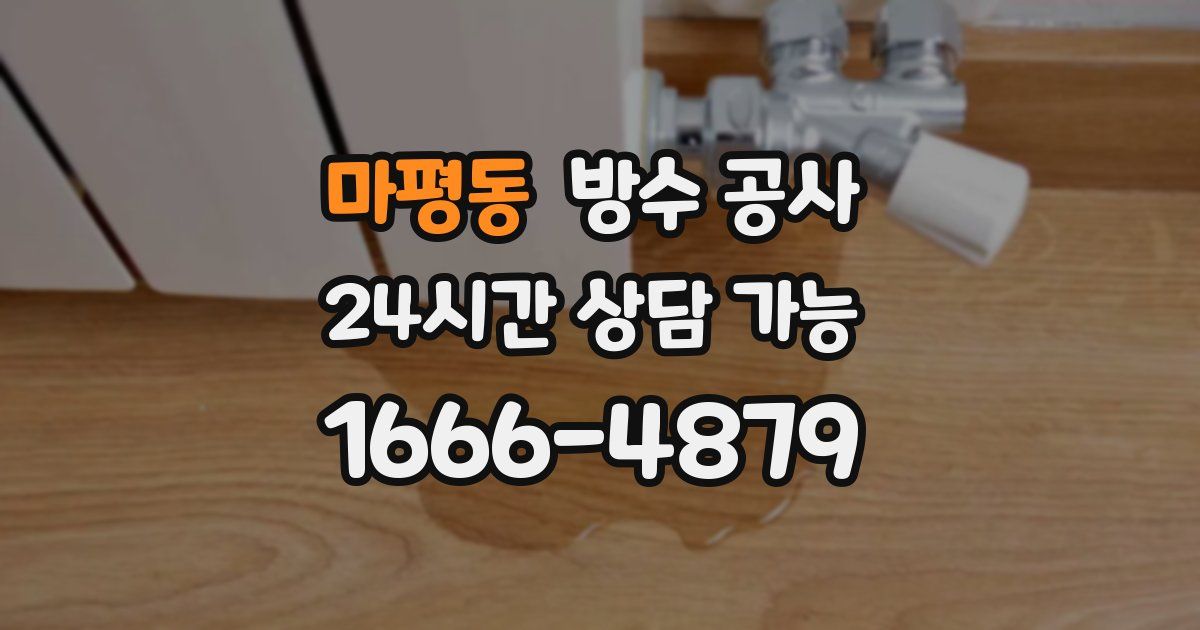 마평동 누수탐지