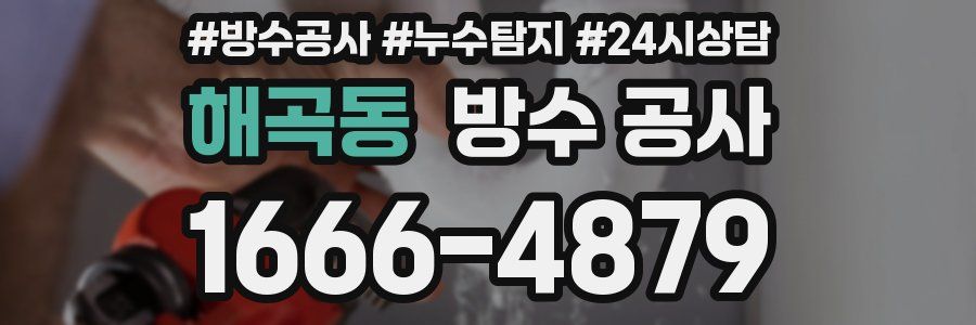 해곡동 방수 공사