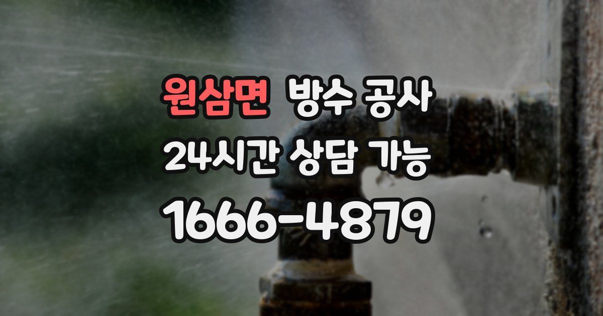 원삼면 누수탐지