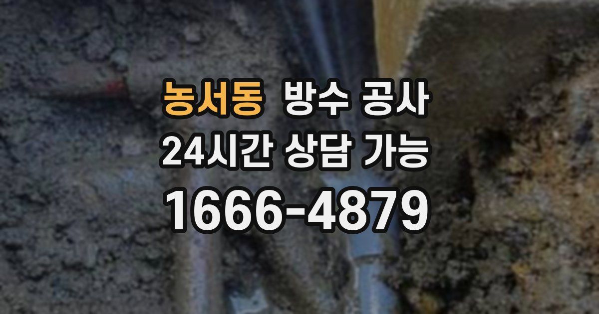 농서동 누수탐지