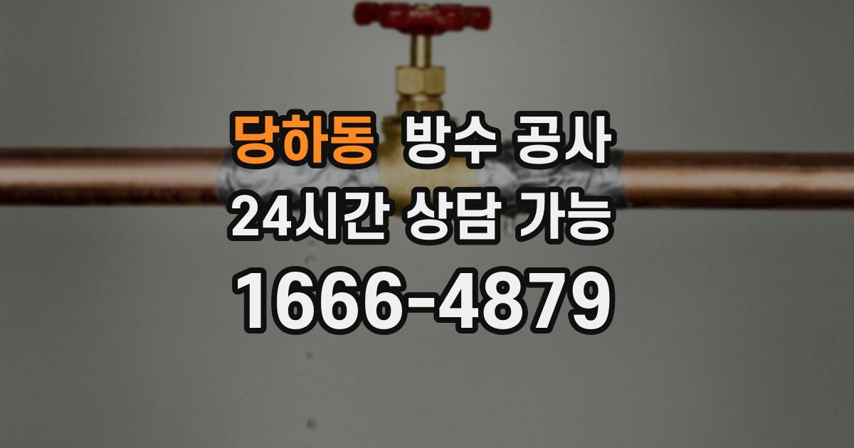 당하동 누수탐지