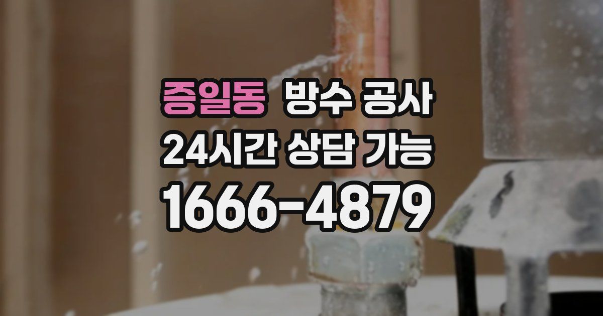 증일동 누수탐지