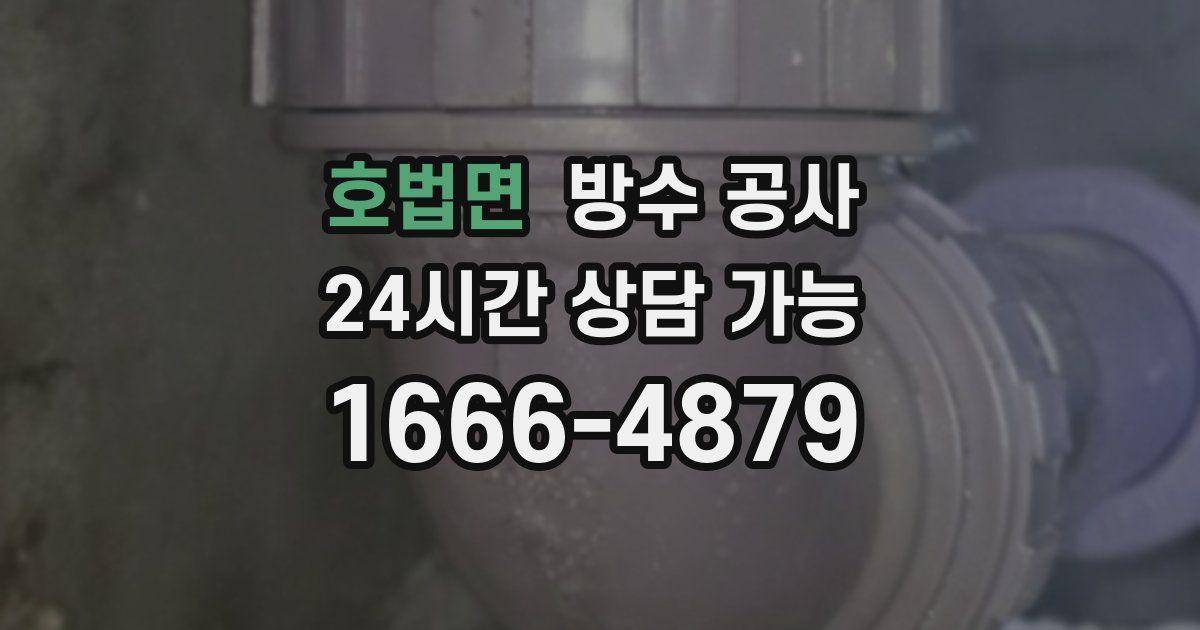 호법면 누수탐지