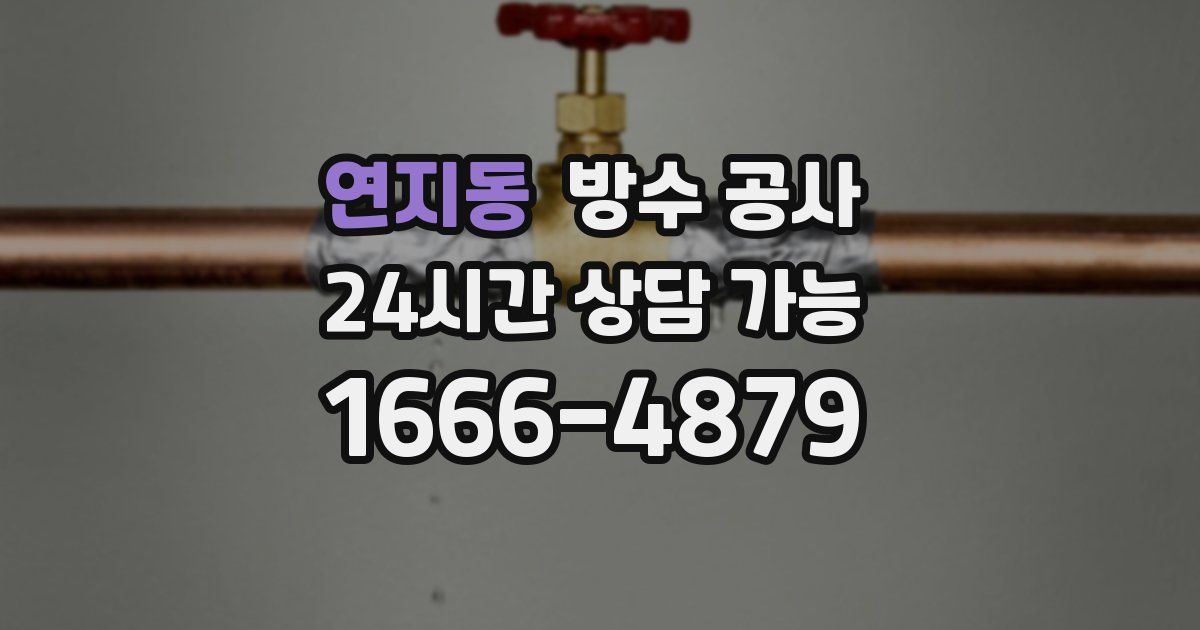 연지동 누수탐지