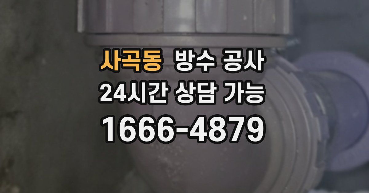 사곡동 누수탐지