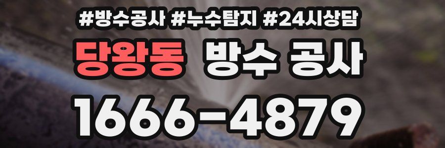 당왕동 방수 공사