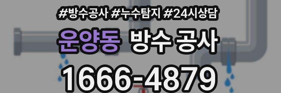 운양동 방수 공사