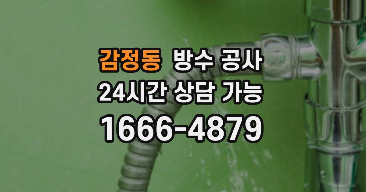 감정동 누수탐지