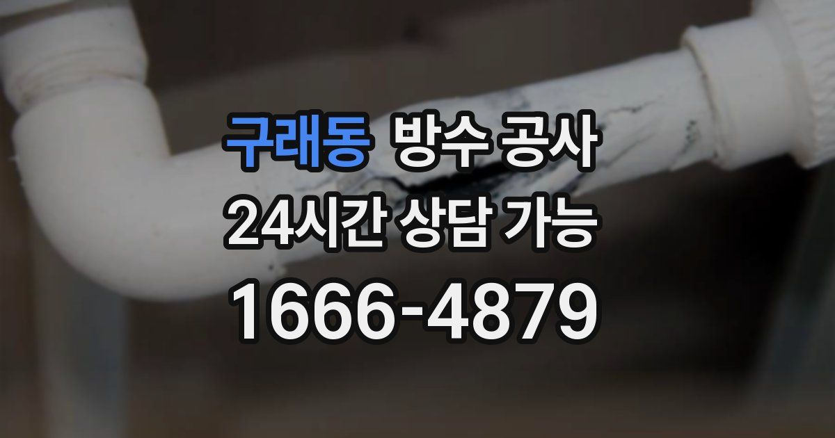 구래동 누수탐지