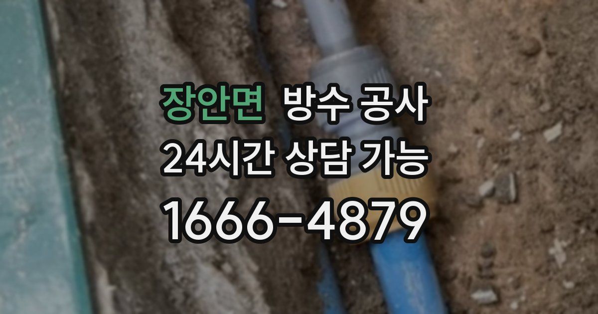 장안면 누수탐지