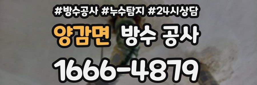 양감면 방수 공사