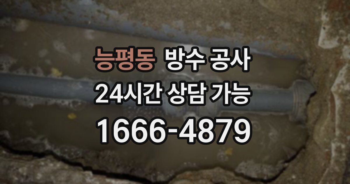 능평동 누수탐지