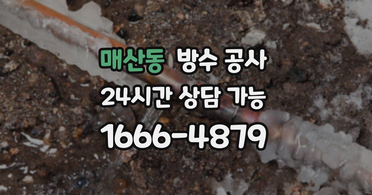 매산동 누수탐지