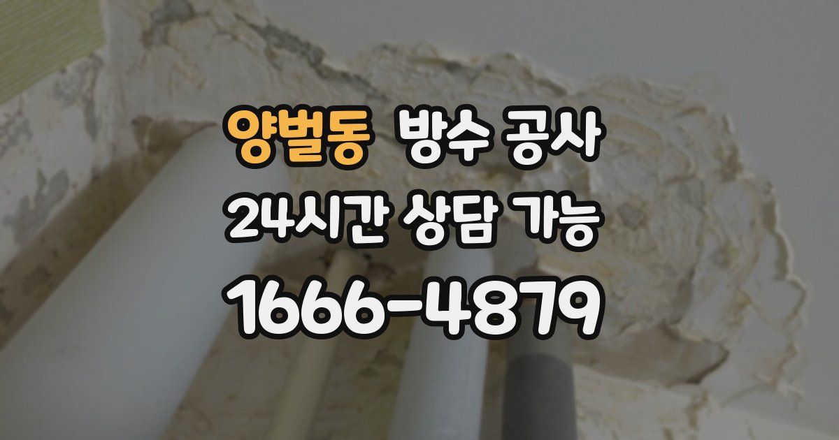 양벌동 누수탐지