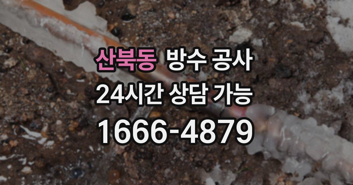 산북동 누수탐지