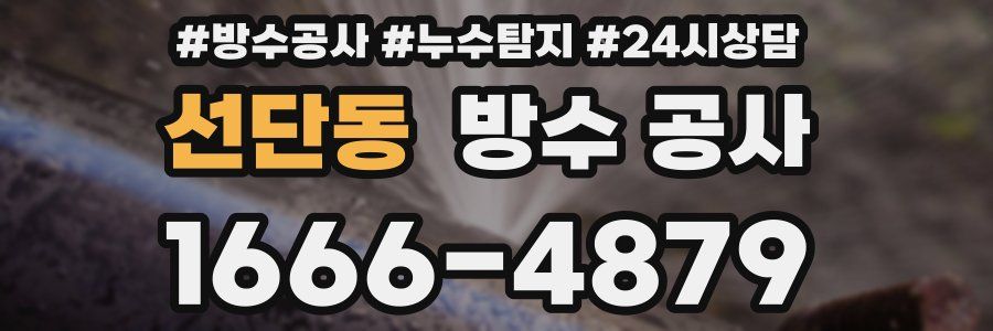 선단동 방수 공사