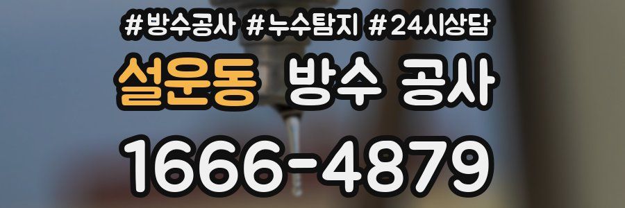 설운동 방수 공사