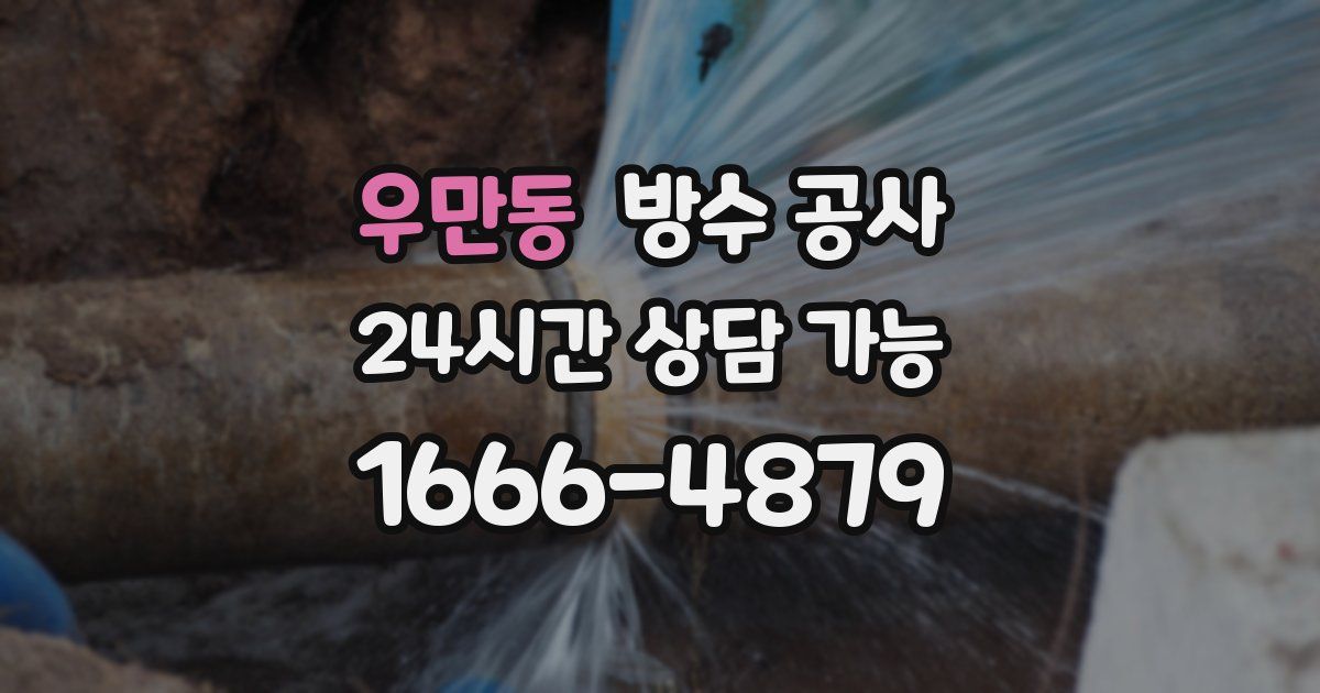 우만동 누수탐지